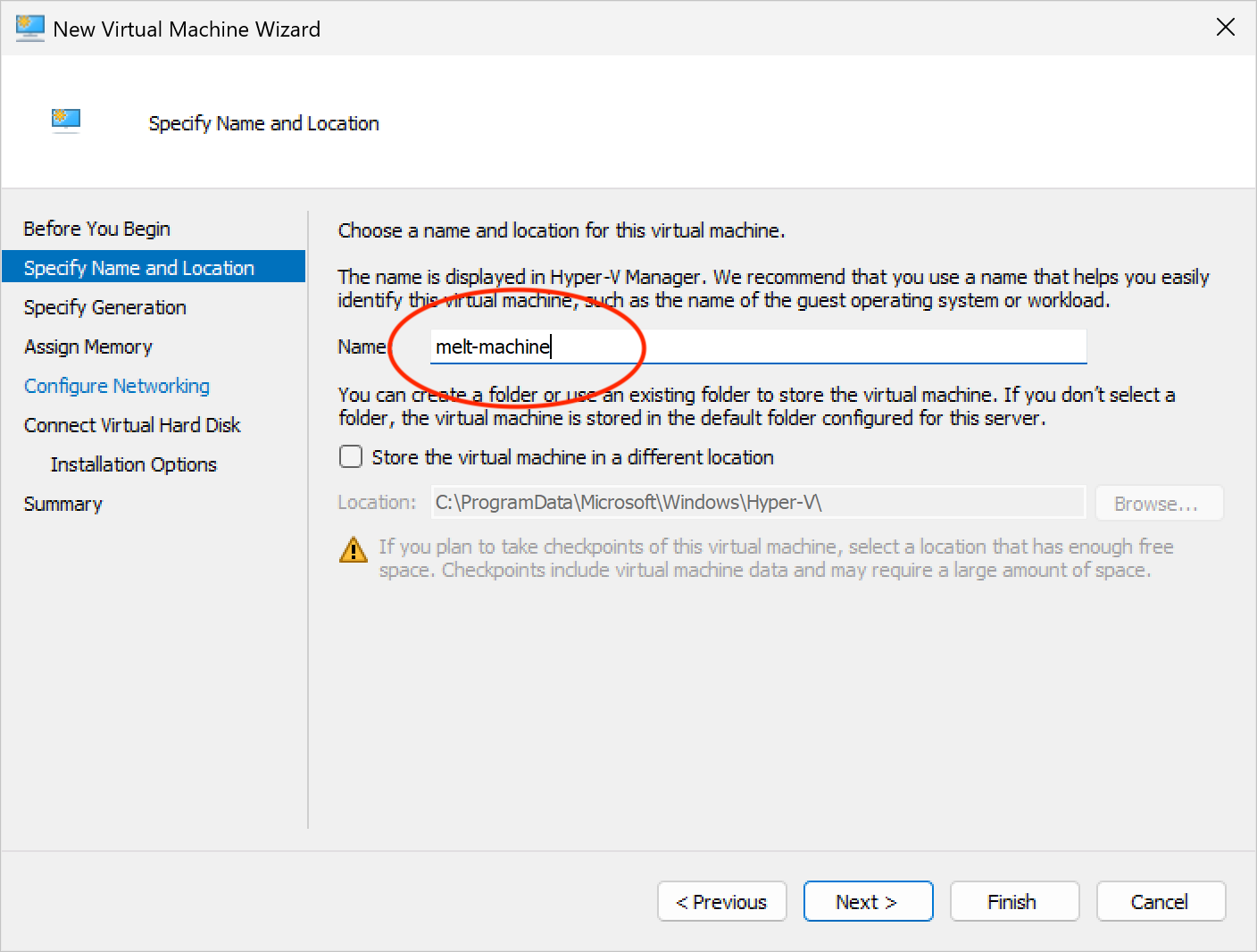 Hyper-V: name