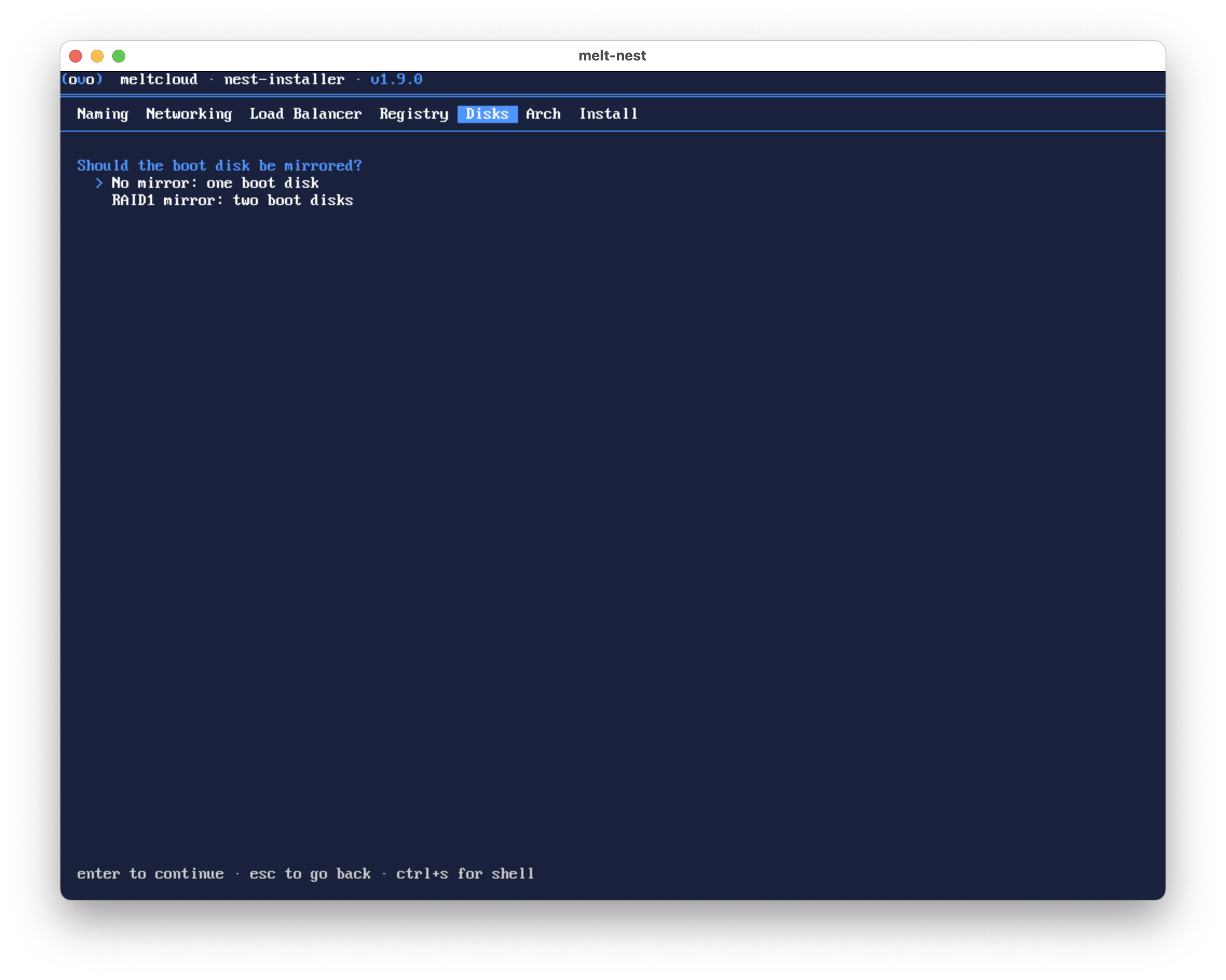 Boot Disk Mirroring