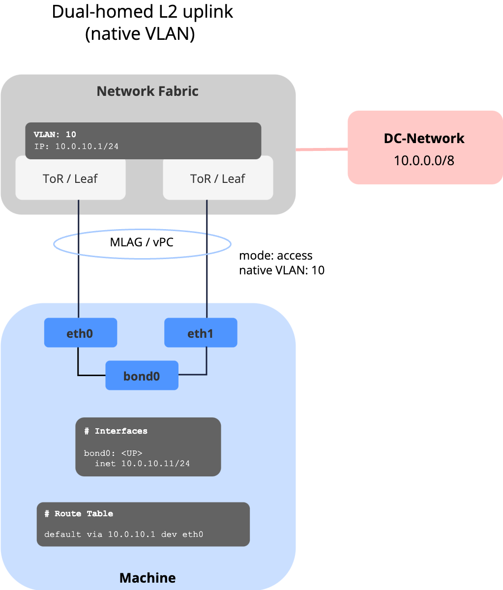 Dual-Homed L2 Uplink with Native VLAN